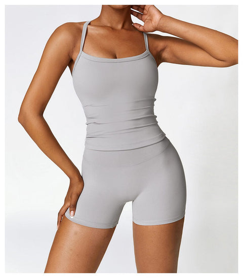 CurvyPower | UK Tank Top Women's Spaghetti Strap Cami Sleeveless Shaping Tank Top