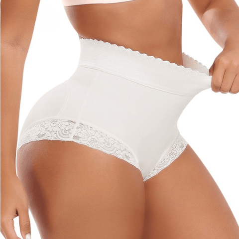 CurvyPower | UK Waist Cincher Women High Waist Cincher Lace Shaping Shorts