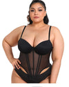 CurvyPower | UK Waist Trainer Body Slimming Support Bra with Waist Trainer