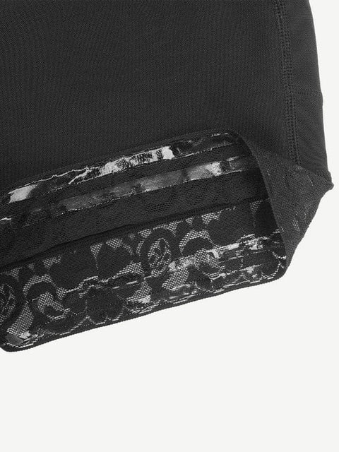 CurvyPower | UK Waist Trainer Elegant Lace Waist Trainer Compression Shapewear Shorts