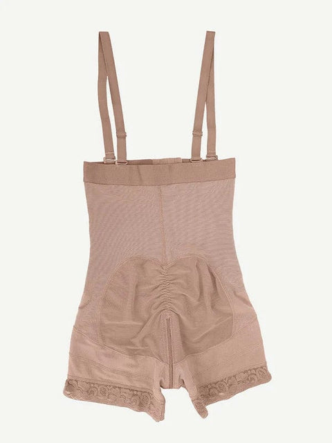 CurvyPower | UK Waist Trainer Elegant Lace Waist Trainer Compression Shapewear Shorts
