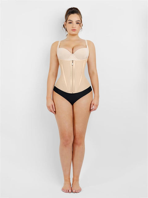 CurvyPower | UK Waist Trainer Sliming Waist Trainer Shapewear with 15 Built In Steel Bone