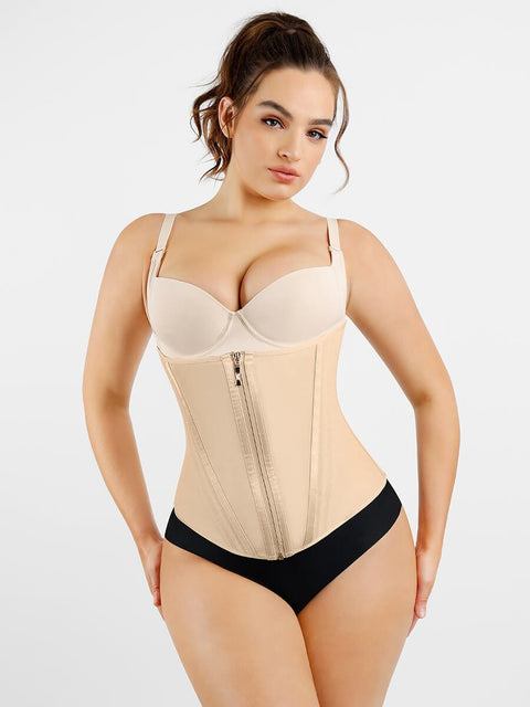 CurvyPower | UK Waist Trainer Sliming Waist Trainer Shapewear with 15 Built In Steel Bone