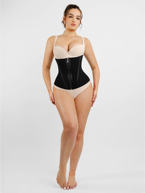 CurvyPower | UK Waist Trainer Sliming Waist Trainer Shapewear with 15 Built In Steel Bone