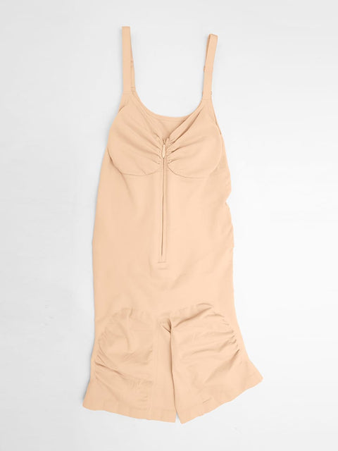 Curvypower Women's Apparel > Shapewear > Bodysuits Invisible Zip Seamless Shapewear Bodysuit with Tummy Control