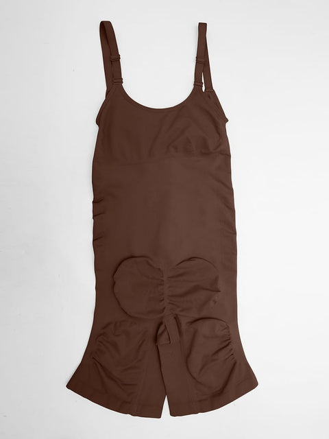 Curvypower Women's Apparel > Shapewear > Bodysuits Invisible Zip Seamless Shapewear Bodysuit with Tummy Control