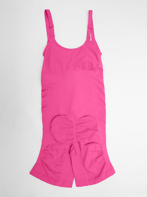 Curvypower Women's Apparel > Shapewear > Bodysuits Invisible Zip Seamless Shapewear Bodysuit with Tummy Control