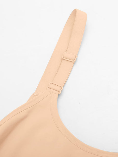 Curvypower Women's Apparel > Shapewear > Bodysuits Invisible Zip Seamless Shapewear Bodysuit with Tummy Control