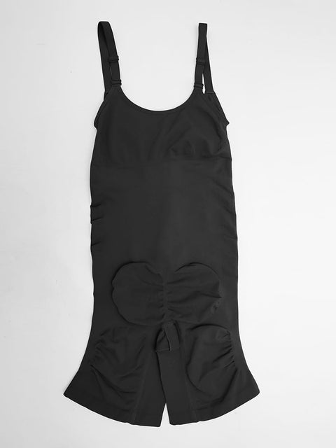 Curvypower Women's Apparel > Shapewear > Bodysuits Invisible Zip Seamless Shapewear Bodysuit with Tummy Control