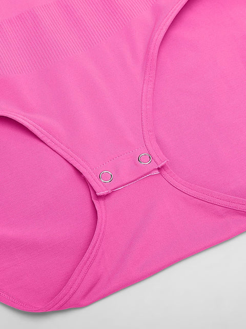 Curvypower Women's Apparel > Shapewear > Bodysuits Seamless Shapewear Bodysuit with Tummy Control & Crew Neck
