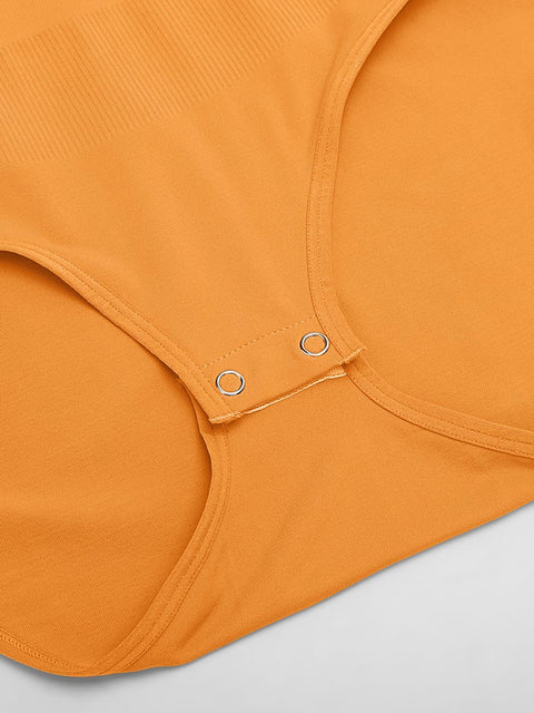 Curvypower Women's Apparel > Shapewear > Bodysuits Seamless Shapewear Bodysuit with Tummy Control & Crew Neck