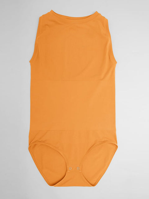 Curvypower Women's Apparel > Shapewear > Bodysuits Seamless Shapewear Bodysuit with Tummy Control & Crew Neck