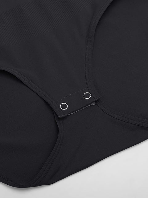 Curvypower Women's Apparel > Shapewear > Bodysuits Seamless Shapewear Bodysuit with Tummy Control & Crew Neck