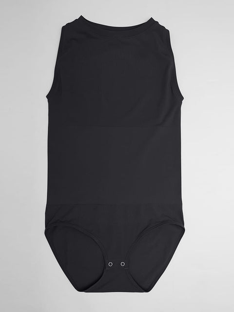 Curvypower Women's Apparel > Shapewear > Bodysuits Seamless Shapewear Bodysuit with Tummy Control & Crew Neck