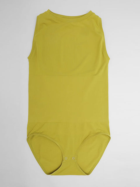 Curvypower Women's Apparel > Shapewear > Bodysuits Seamless Shapewear Bodysuit with Tummy Control & Crew Neck