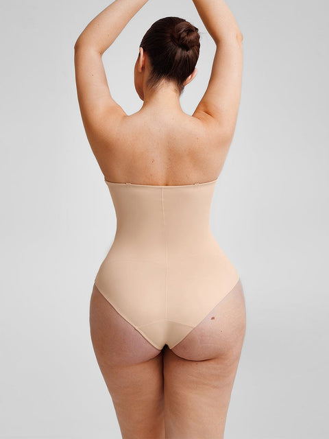 Curvypower Women's Apparel > Shapewear > Bodysuits Seamless Underwire Half Cup Shapewear Bodysuit with Removable Pads