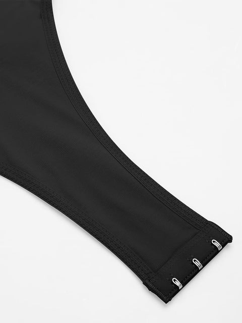 Curvypower Women's Apparel > Shapewear > Bodysuits Seamless Underwire Half Cup Shapewear Bodysuit with Removable Pads