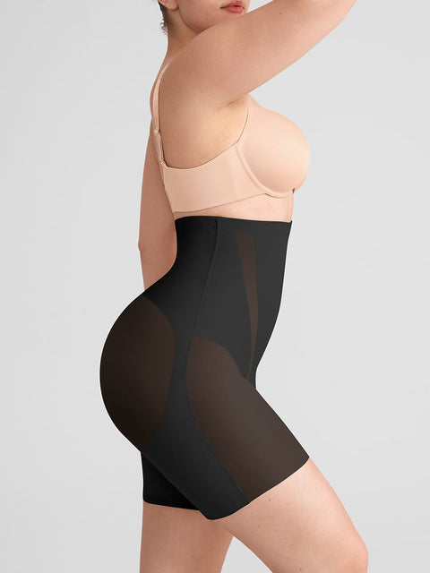 Curvypower Women's Apparel > Shapewear > Shorts Seamless High Waist Shapewear Shorts with Tummy Control & Bum Lifter