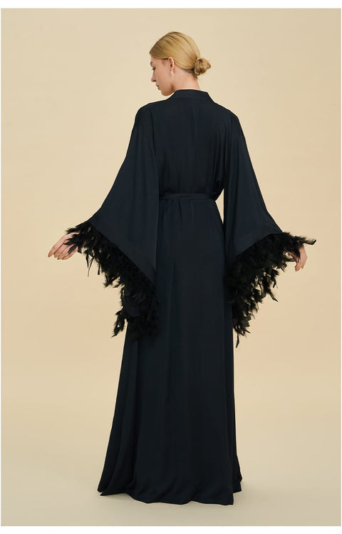 Curvypower Women's Apparel > Sleepwear > Nightgowns Luxury Women's Nightdress, Elegant Dressing Bridal Nightgown Robe