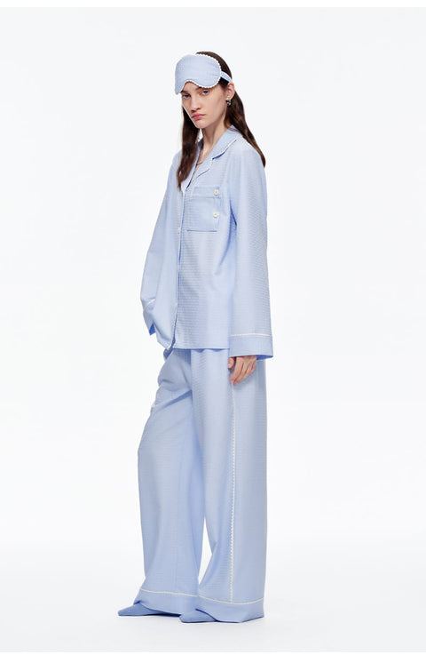 Curvypower Women's Apparel > Sleepwear > Pajama Sets Women's Cozy Long Sleeve Pajama Set with Brushed Fabric