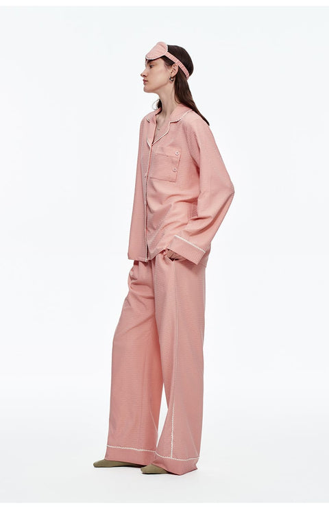 Curvypower Women's Apparel > Sleepwear > Pajama Sets Women's Cozy Long Sleeve Pajama Set with Brushed Fabric