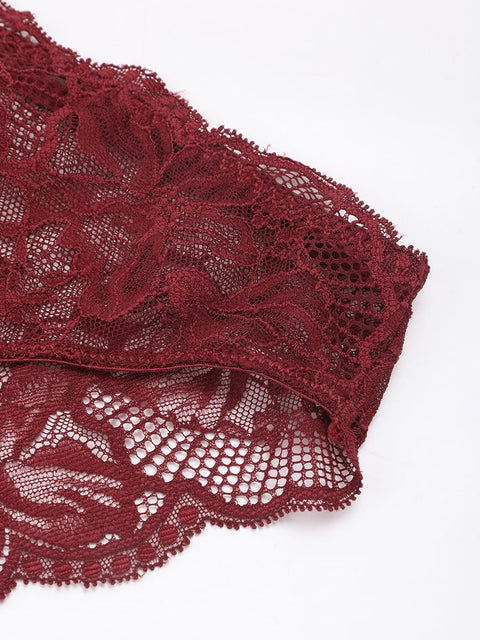 Curvypower Women's Apparel > Underwear > Lace Panties Low-rise Lace Panties with Antibacterial Cotton Crotch