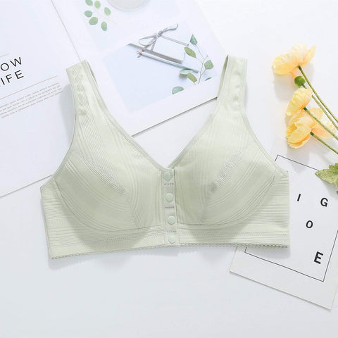 CurvyPower | Be You ! 80B/C / Green Front Closure Breathable Comfortable Bra