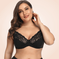 CurvyPower | Be You ! Black / 40/90E Oversized  Full Cup Lace Bra