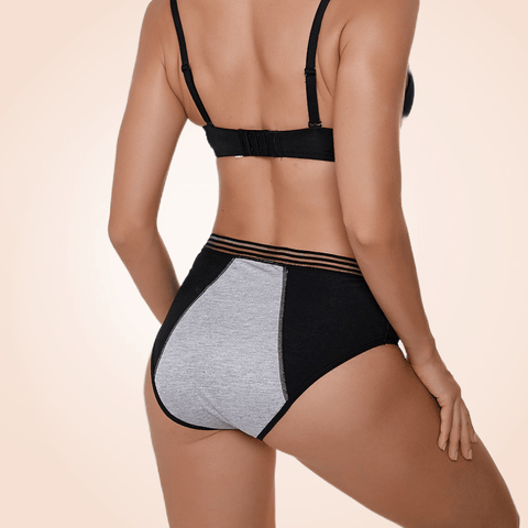 CurvyPower | Be You ! Black Cotton High Waist Panty For Ladies