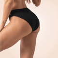 CurvyPower | Be You ! Black High Waisted Fast Absorbent Underwear For Ladies
