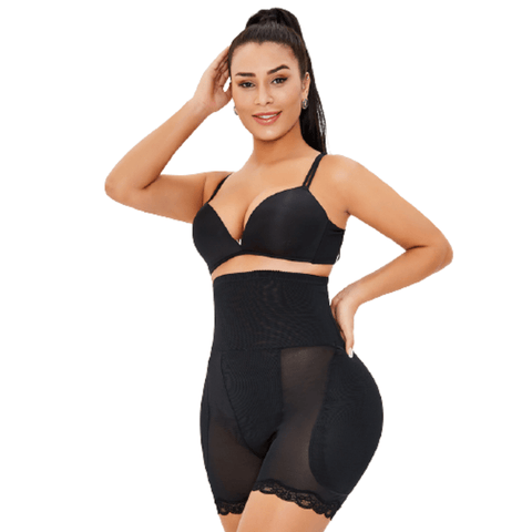 CurvyPower | Be You ! Black / S Seamless High Waisted Hips & Butt Enhancing Shaper short