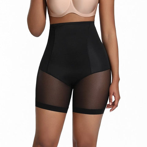 CurvyPower | Be You ! Black / S Seamless High Waisted Mesh Shapewear short