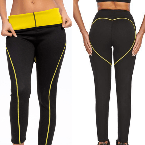 CurvyPower | Be You ! Black / S Sports Black High Waisted Gym Corset Sweat Legging For Women