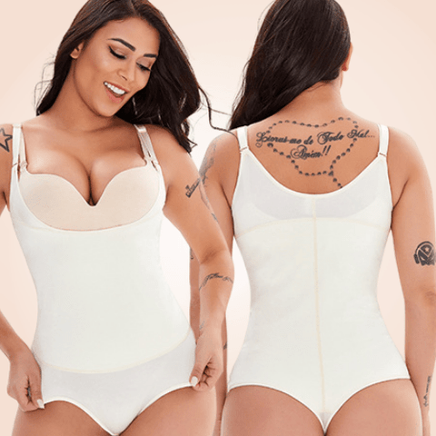 CurvyPower | Be You ! bodysuit Lowback Seamless U Bust Shape Thong Shapewear