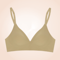 CurvyPower | Be You ! Bras Beige / S Non-wired Comfy Thin Cup High Support Silhouette Bra