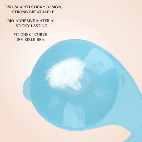 CurvyPower | Be You ! Bras Dolphin Shaped Self Adhesive Stick On Seamless Bra