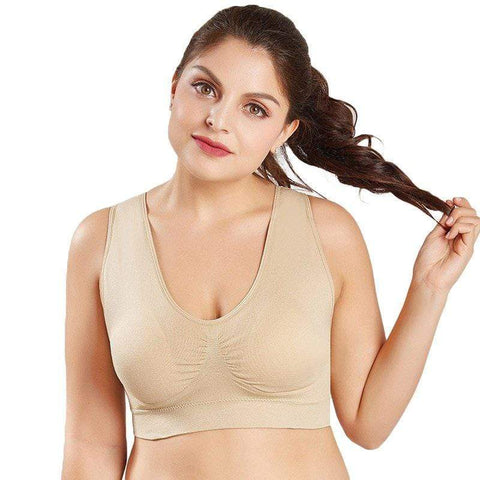 CurvyPower | Be You ! Bras S / Nude Women Support Comfort Seamless Bra