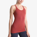 CurvyPower | Be You ! camisole Red / Size 4 Women Long Camisole Top With Built In Bra