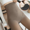 CurvyPower | Be You ! Coffee / Full Foot / Thin Women Fleece Lined Waist Shaper Thermal Translucent Tights