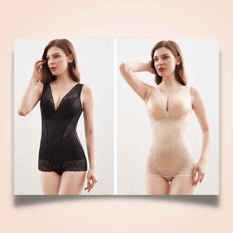 CurvyPower | Be You ! Full Sexy Tummy Waist Trainer Lace Bodysuit