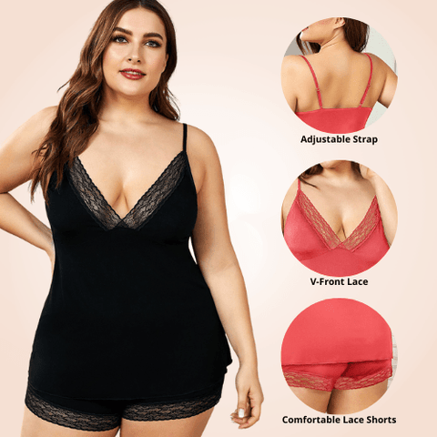 CurvyPower | Be You ! Lingerie Plus Size Sexy Lace Lingerie Sleepwear
