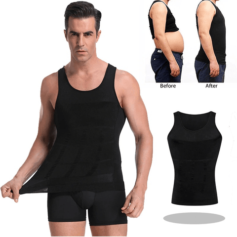 CurvyPower | Be You ! Men Seamless Slimming Abs Compression Body Shaper Corset Vest