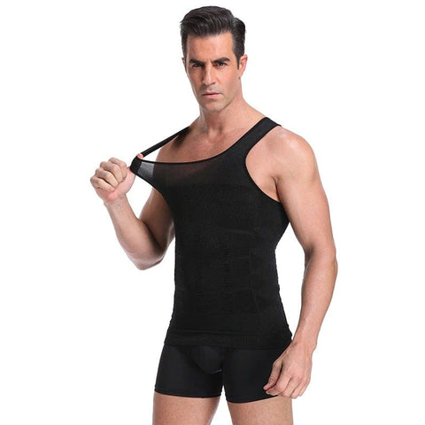 CurvyPower | Be You ! Men Seamless Slimming Abs Compression Body Shaper Corset Vest