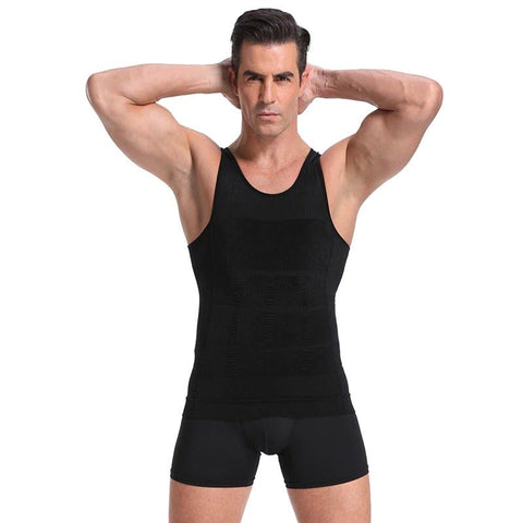 CurvyPower | Be You ! Men Seamless Slimming Abs Compression Body Shaper Corset Vest