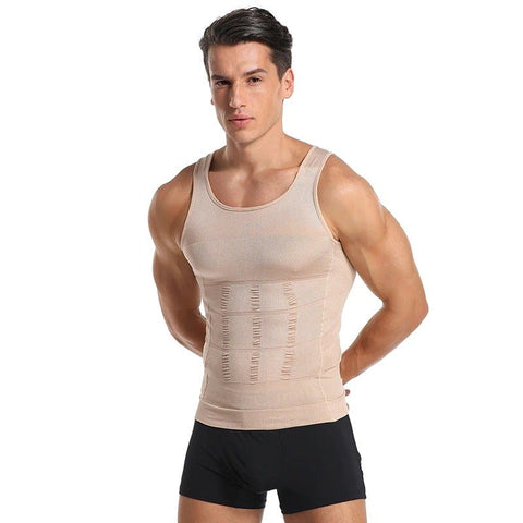 CurvyPower | Be You ! Men Seamless Slimming Abs Compression Body Shaper Corset Vest