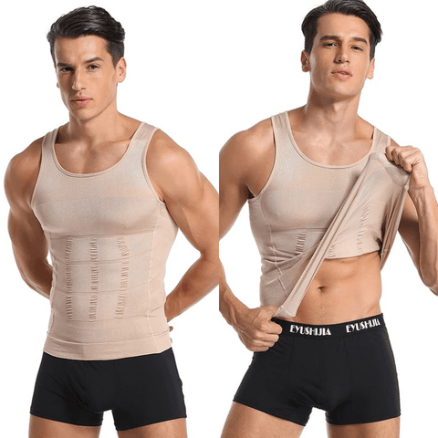 CurvyPower | Be You ! Men Seamless Slimming Abs Compression Body Shaper Corset Vest