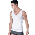 CurvyPower | Be You ! Men Slimming Compression Body Shaper Corset Vest With Side Hooks Waist Trainer