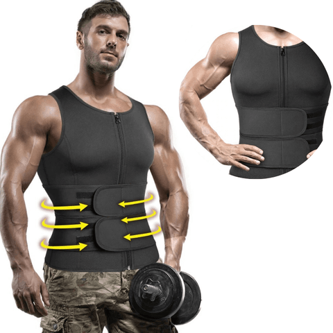 CurvyPower | Be You ! Men Slimming Compression Body Shaper Waist Trainer With Abdominal Belts