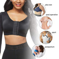 CurvyPower | Be You ! S / Black Arm Compression Shaper Sports Bra Shapewear with Front Hooks