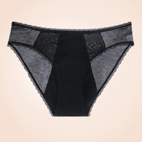CurvyPower | Be You ! S Black High Waisted Fast Absorbent Underwear For Ladies